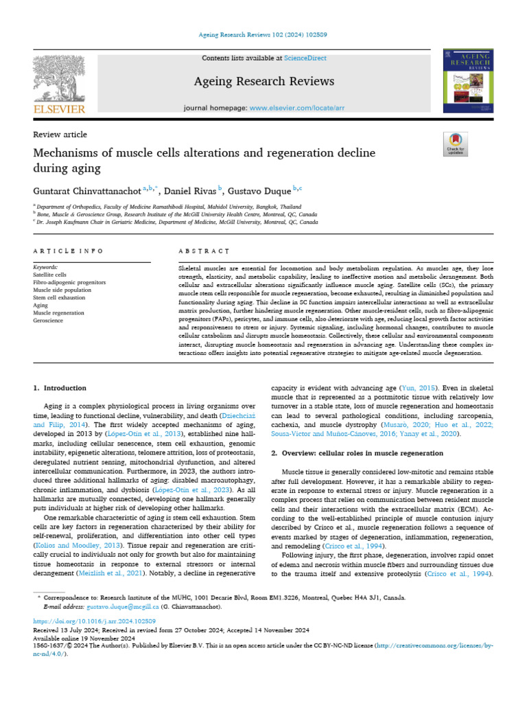 1 s2.0 S1568163724004070 Main | PDF | Skeletal Muscle | Extracellular ...