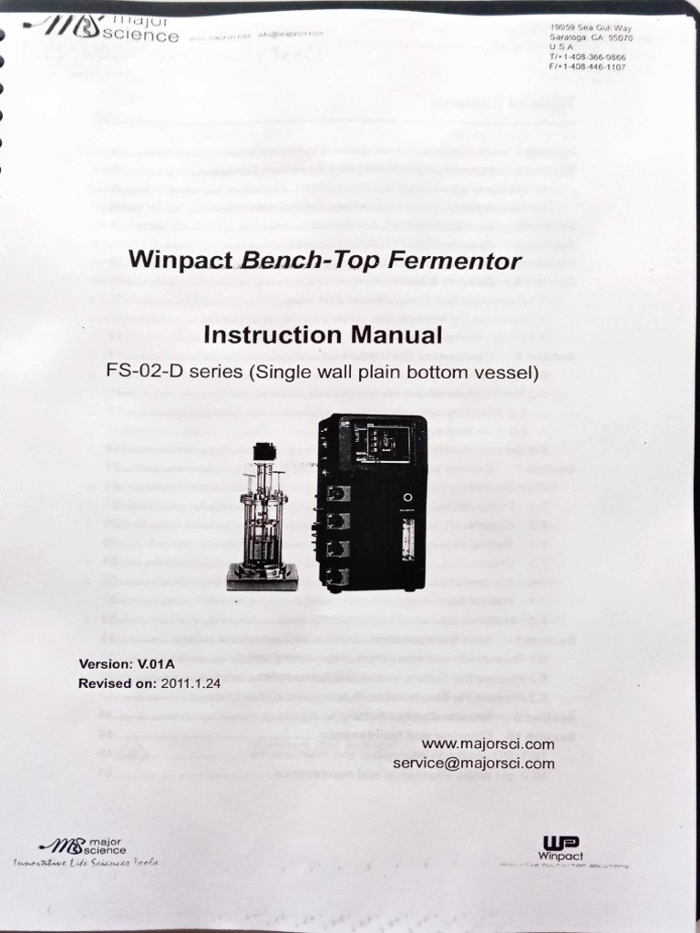Manual Biorreactor | PDF