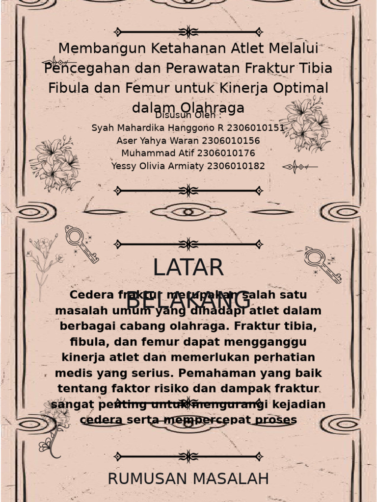 PPT_Kelompok_Fraktur Tibia Fibula dan Femur_ | PDF
