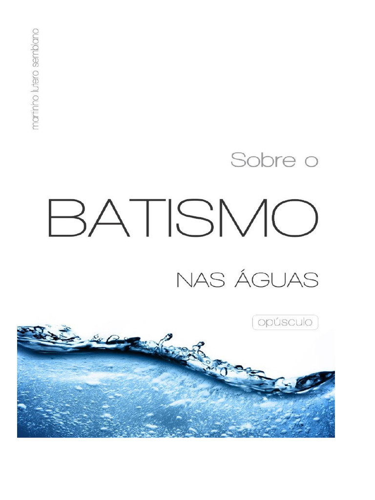 Sobre o Batismo Nas Águas | PDF