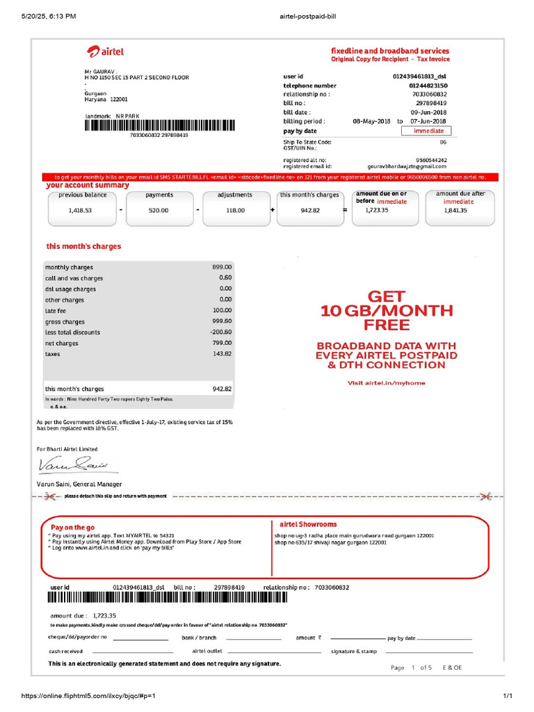 airtel-postpaid-bill-pdf