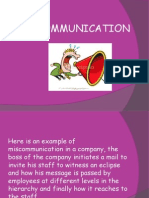 MISCOMMUNICATION