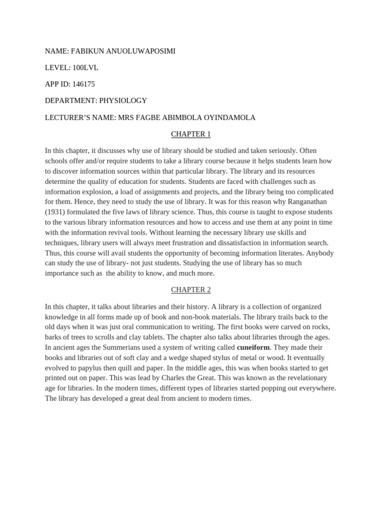 Library Use and Its Importance | PDF