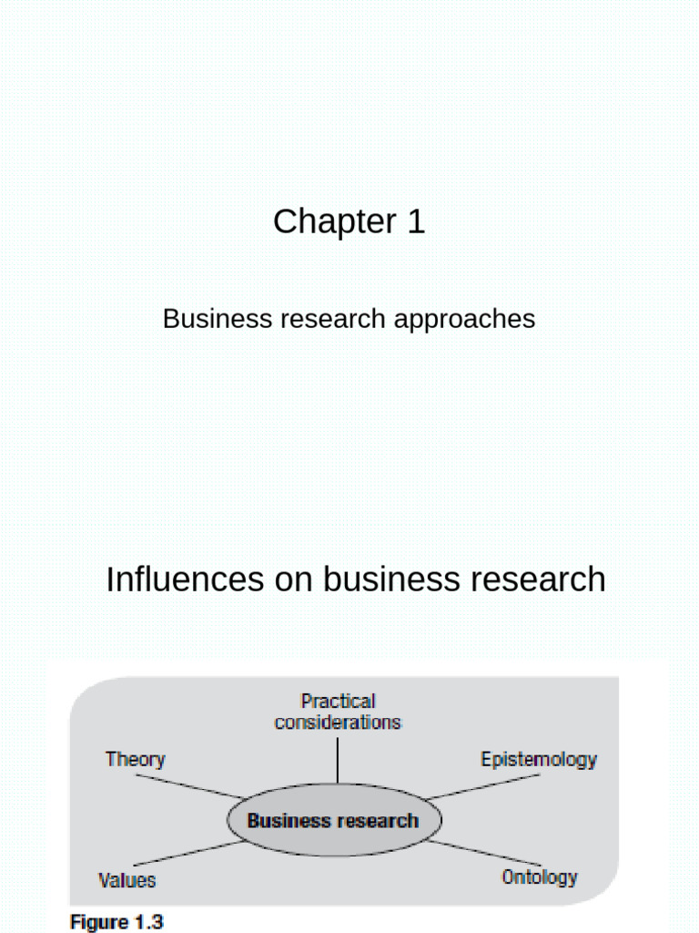 Chapter 1 Business Research Approaches Pdf Theory Validity