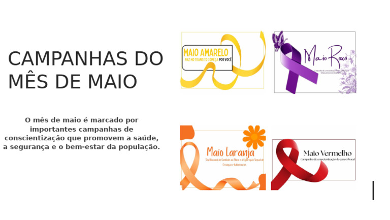 Campanhas Do Mês de Maio | PDF