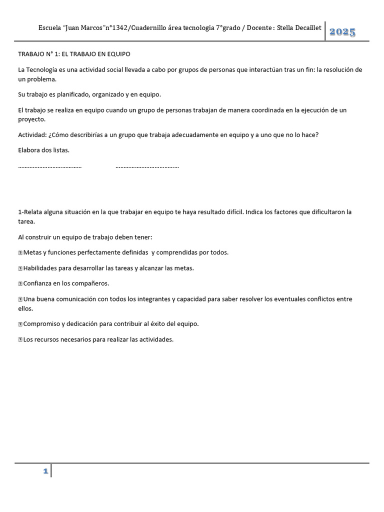 7 Grado Cuadernillo Pdf Palanca Herramientas