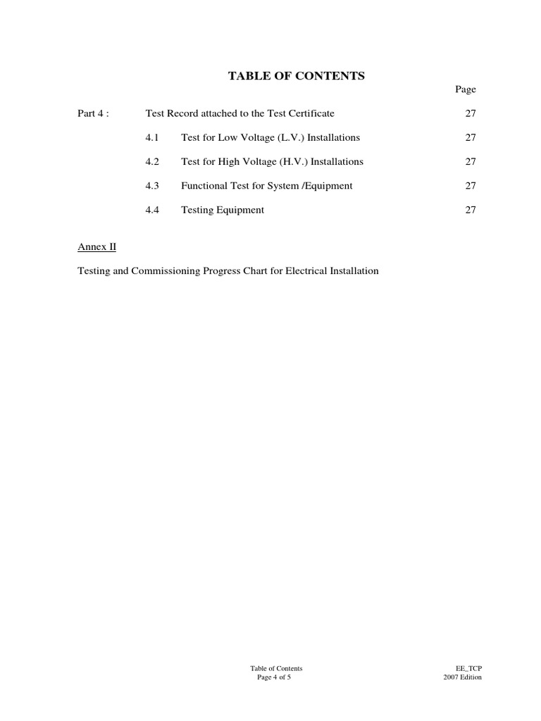 Electrical Testing and Commissioning Guide | PDF