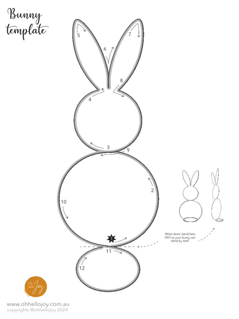 Mini Bunny Template | PDF