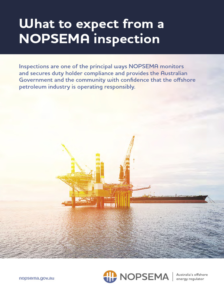 What To Expect From A NOPSEMA Inspection | PDF | Regulatory Compliance ...