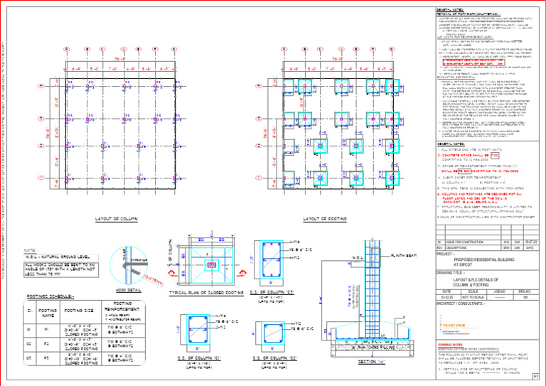 Residential Building Structural Details | PDF | Building Materials ...