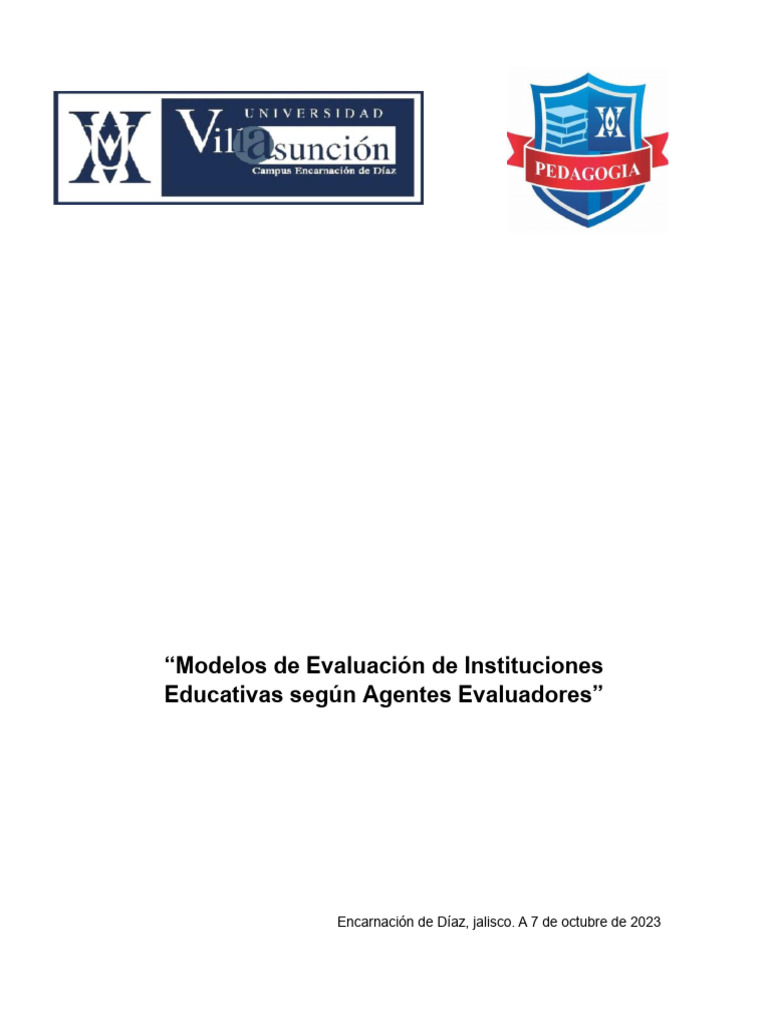 Modelos de Evaluación Educativa Efectivos | PDF | Evaluación | Maestros