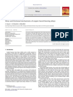 Wear and Frictional Mechanisms of Copper-Based Bearing Alloys