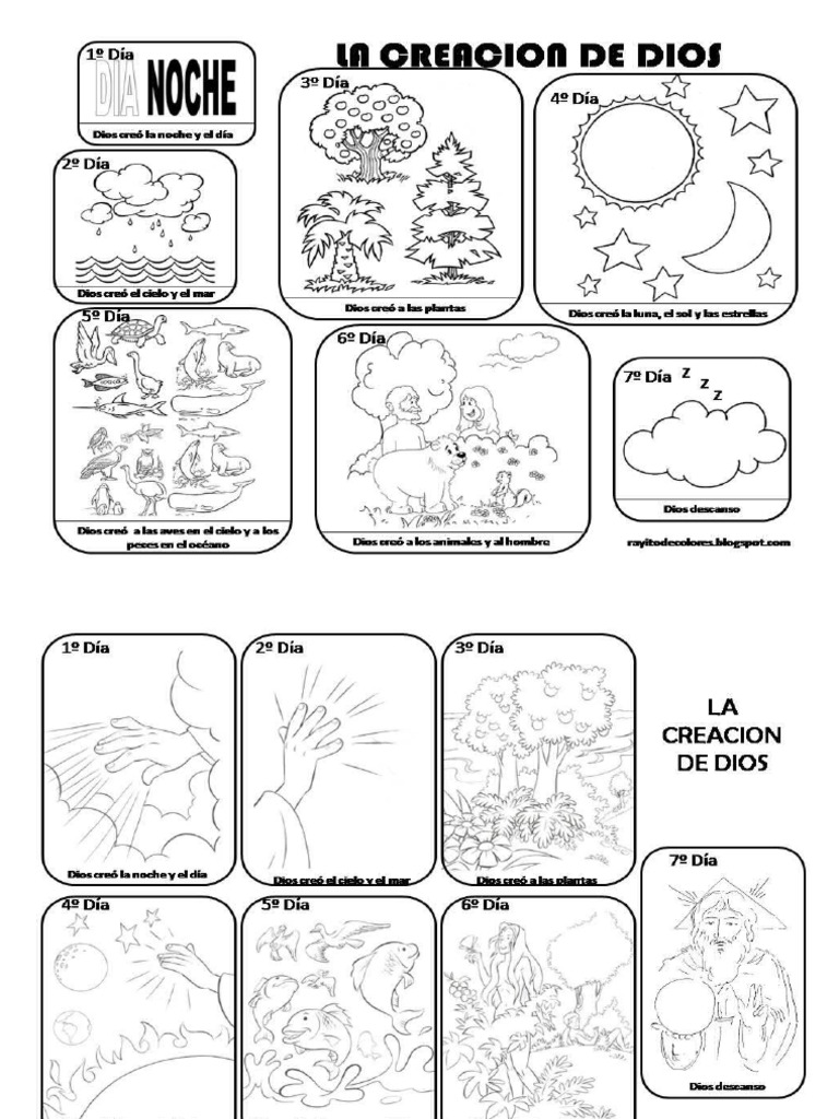 Resumen de la creación de Dios para niños | PDF