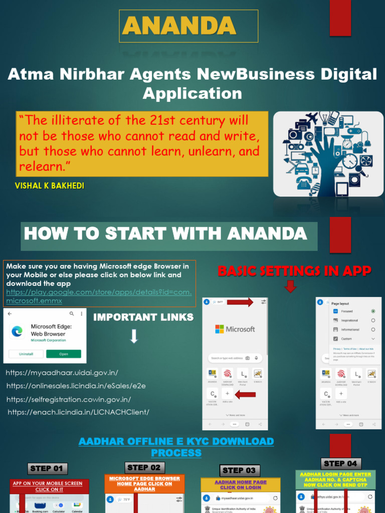 Ananda Digital Application Guide | PDF | Mobile App | Software