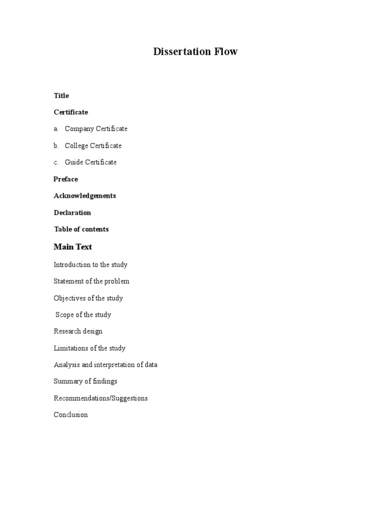 Dissertation Structure and Guidelines | PDF