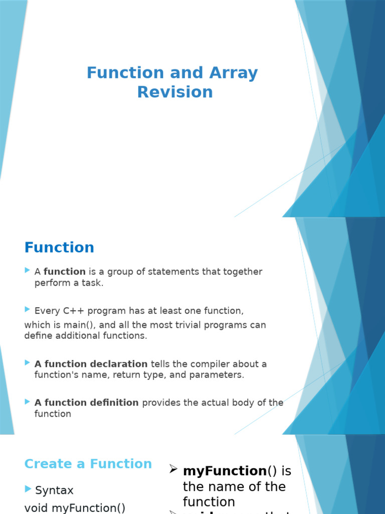 C++ Functions and Parameters Guide | PDF | Programming Paradigms ...