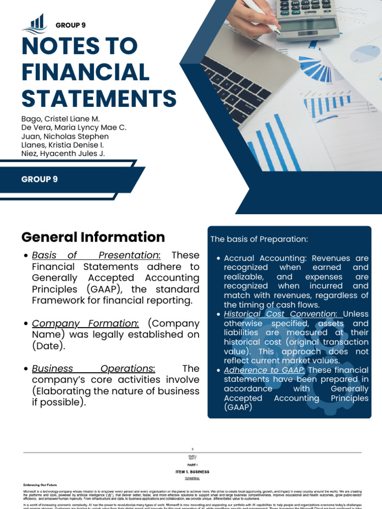 Group 9 - Notes To Financial Statements | PDF | Depreciation | Exchange ...