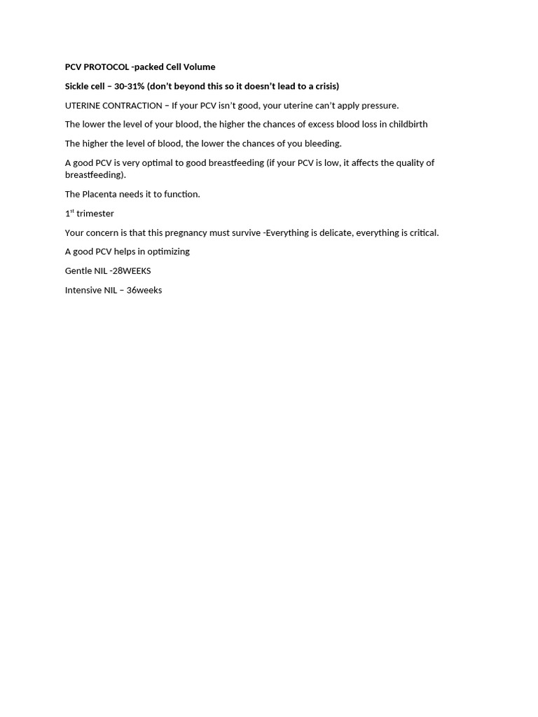 Pcv Protocol | PDF