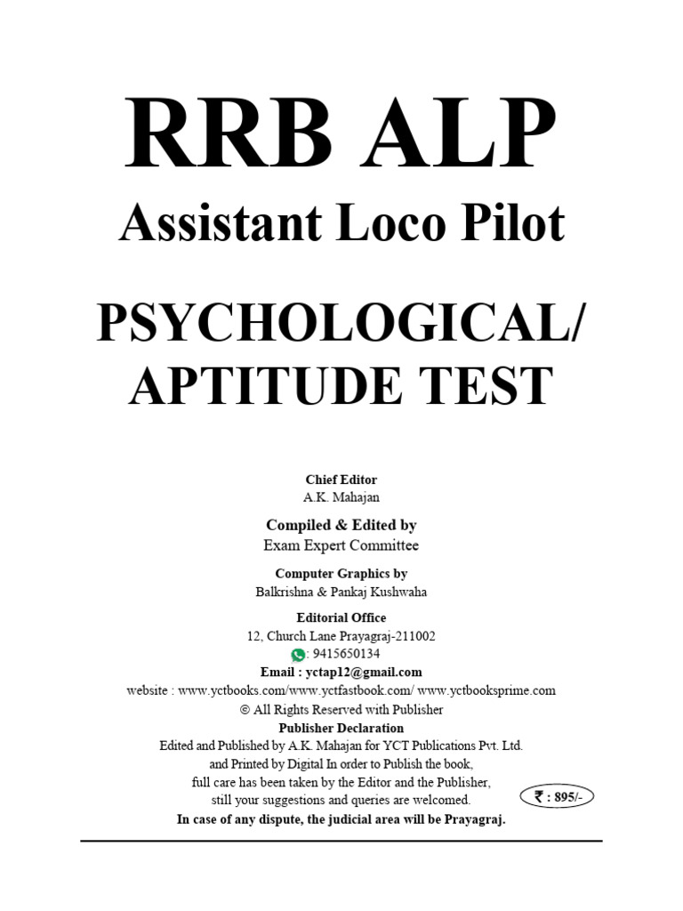 ALP Psychological Test Guide | PDF | Computing