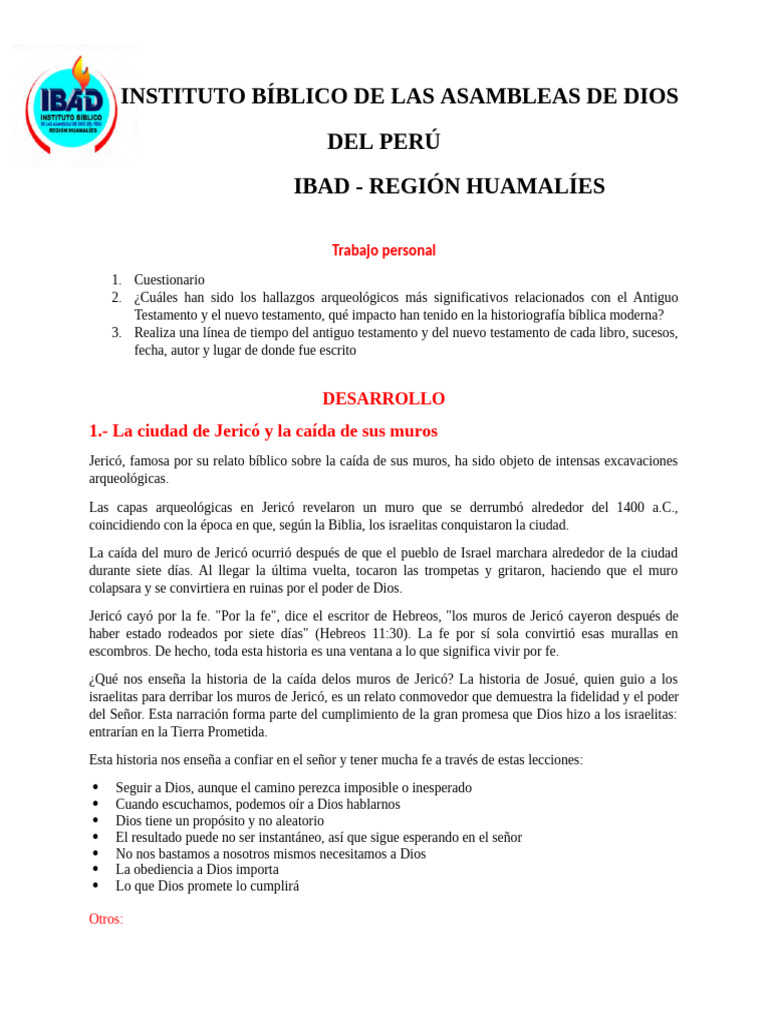 Arqueología y la Biblia: Hallazgos Clave | PDF | Biblia | Pablo el apóstol