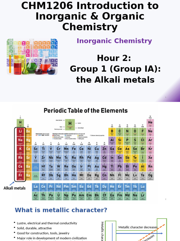 Alkali Metals: Properties and Reactivity | PDF | Lithium | Sodium