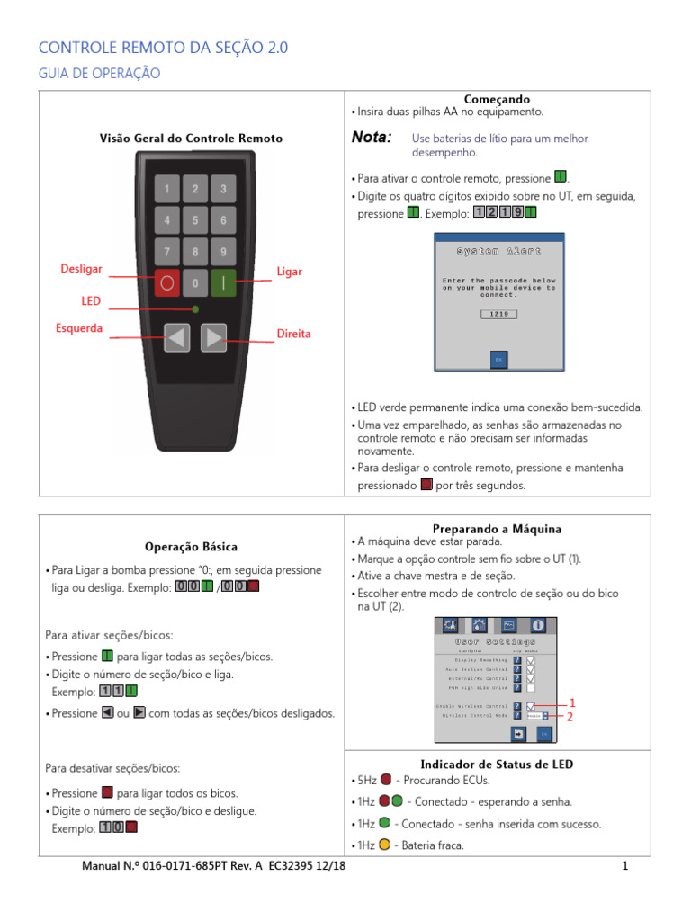 Section Control Remote 2.0 Operation Guide | PDF | Informática