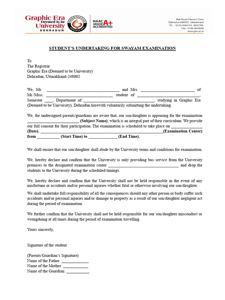 Undertaking | PDF