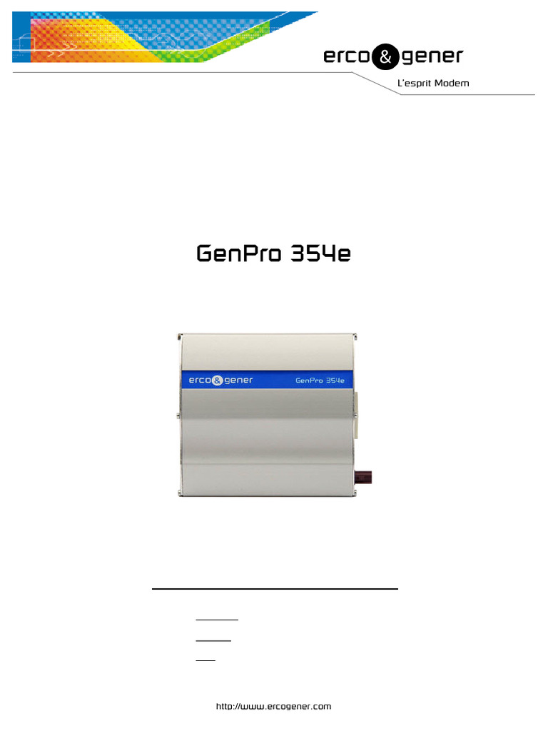 Guide utilisateur GenPro 354e | PDF | Téléphones portables | Sécurité ...
