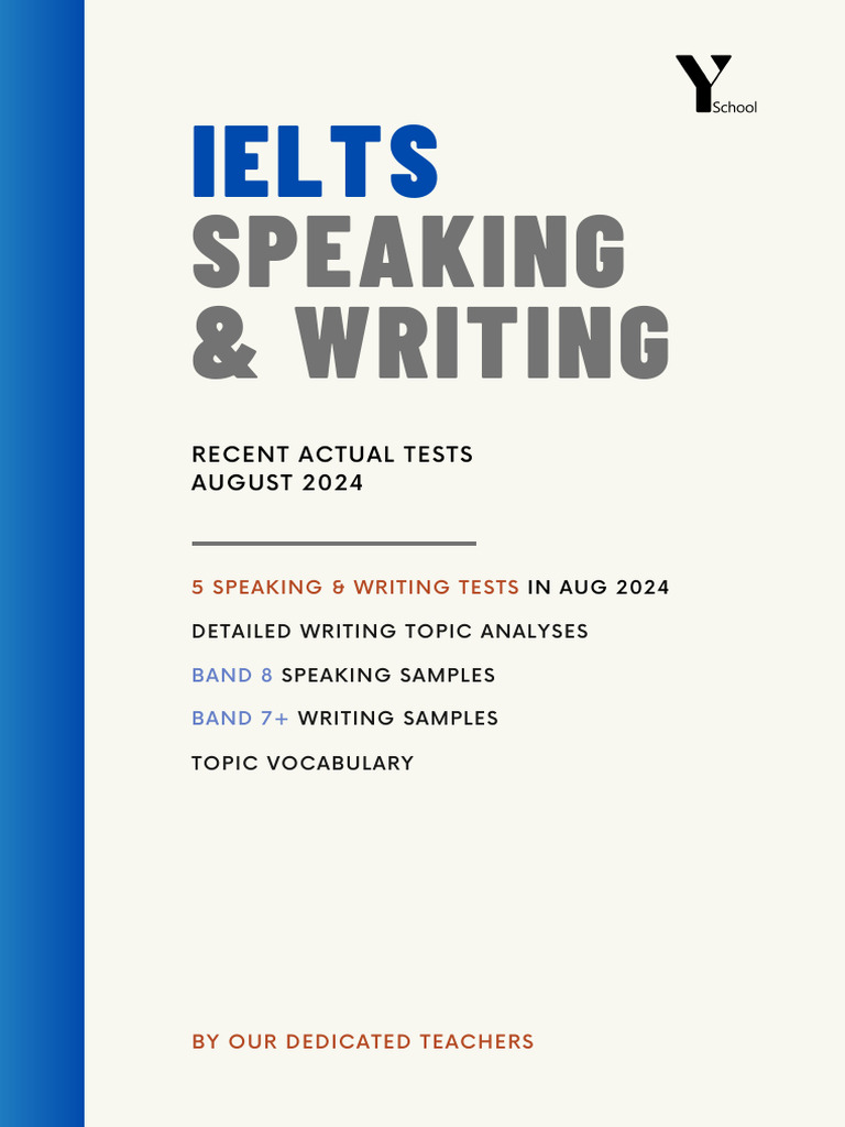 IELTS Speaking & Writing Tests Aug 2024 | PDF | Literacy | Ho Chi Minh City