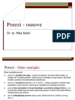 Porezi - Osnove