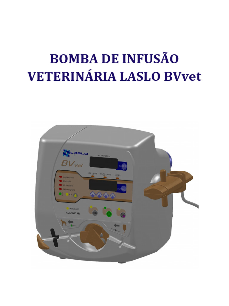 Bomba de Infusão Veterinária LASLO BVvet | PDF | Rádio | Bomba
