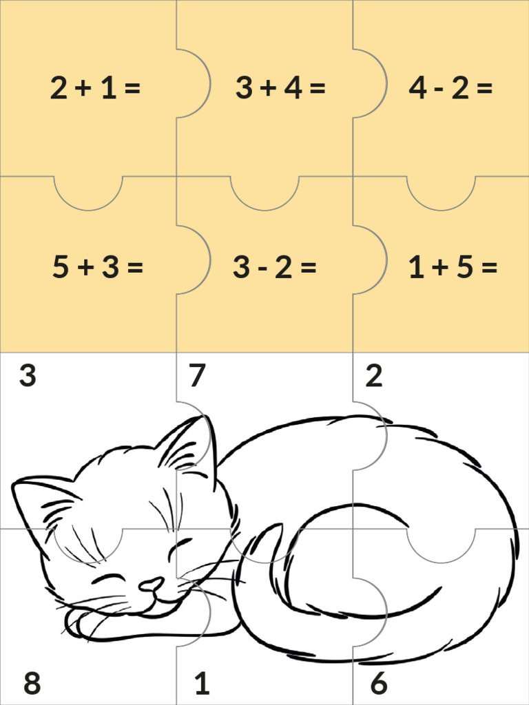 Rompecabezas De Sumas Y Restas Para Imprimir Pdf Pdf