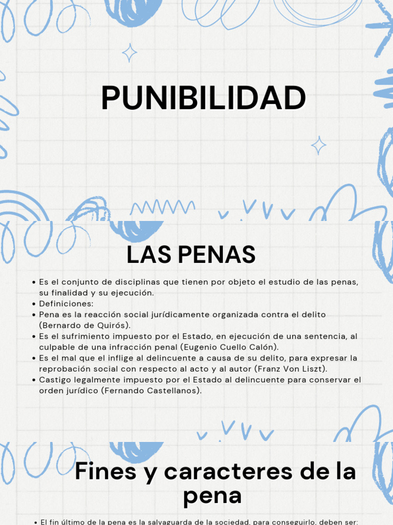 Conceptos Clave sobre Punibilidad y Penas | PDF
