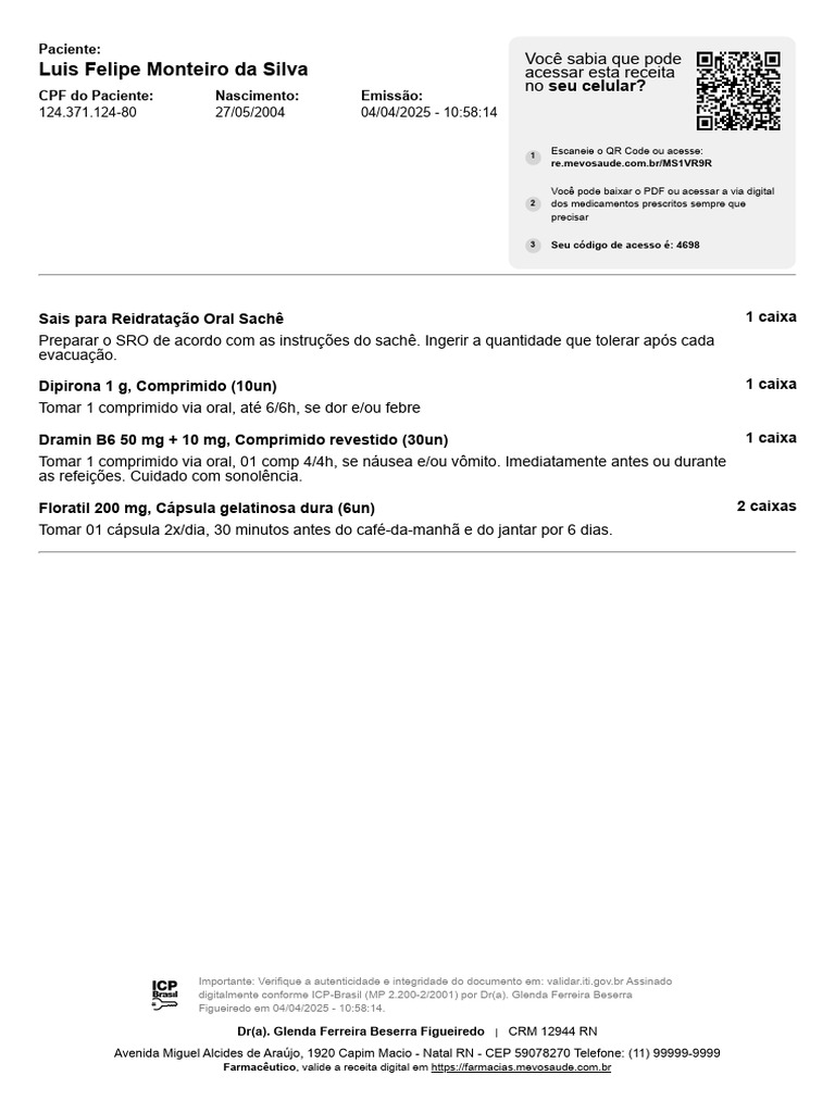 Receita de Medicamentos e SRO | PDF | Farmácia | Medicina Clínica