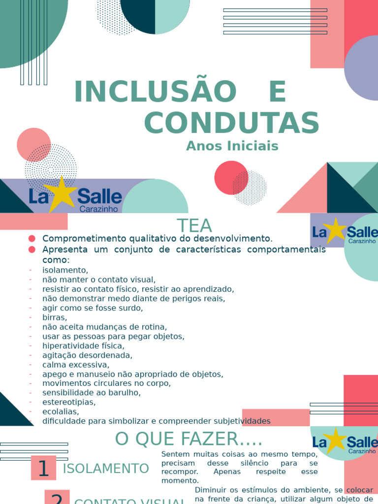 Conduta Alunos Inclusos AI | PDF | Transtorno de déficit de atenção e ...
