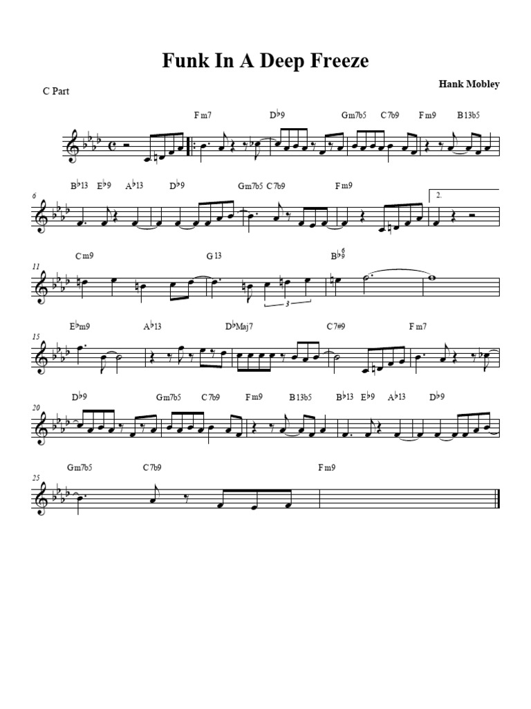 Funk in a Deep Freeze - Partition | PDF