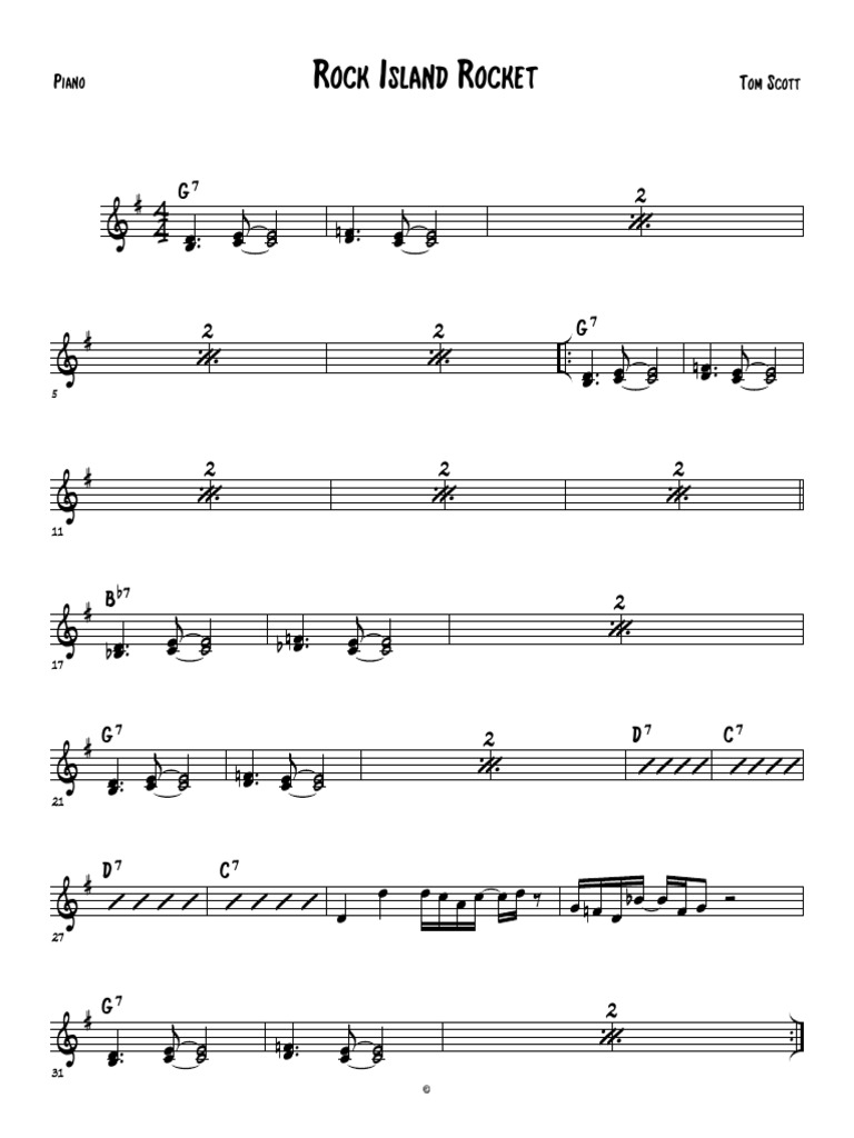 Rock Island Rocket - Rhythm | PDF