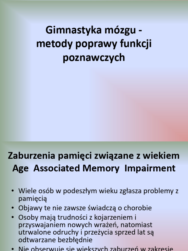 Gimnastyka Mózgu | PDF