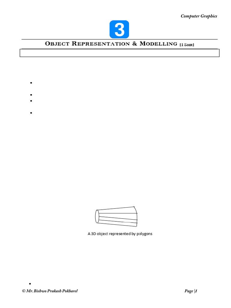 3D Object Representation Techniques | PDF | Spline (Mathematics) | 3 D ...