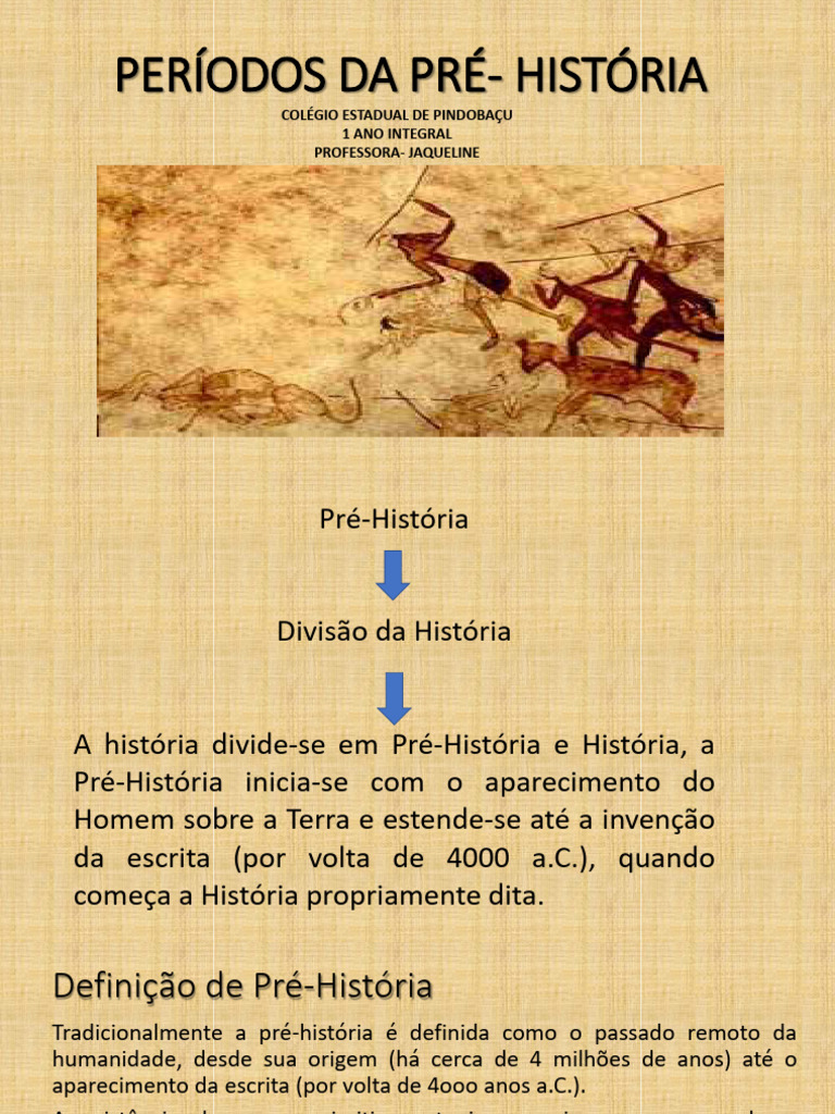 Três Períodos da Pré-História | PDF | Neolítico | Paleolítico