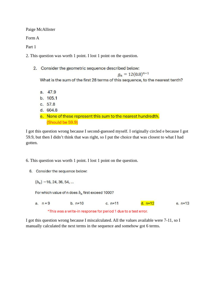 Unit 7 Test Corrections Pdf