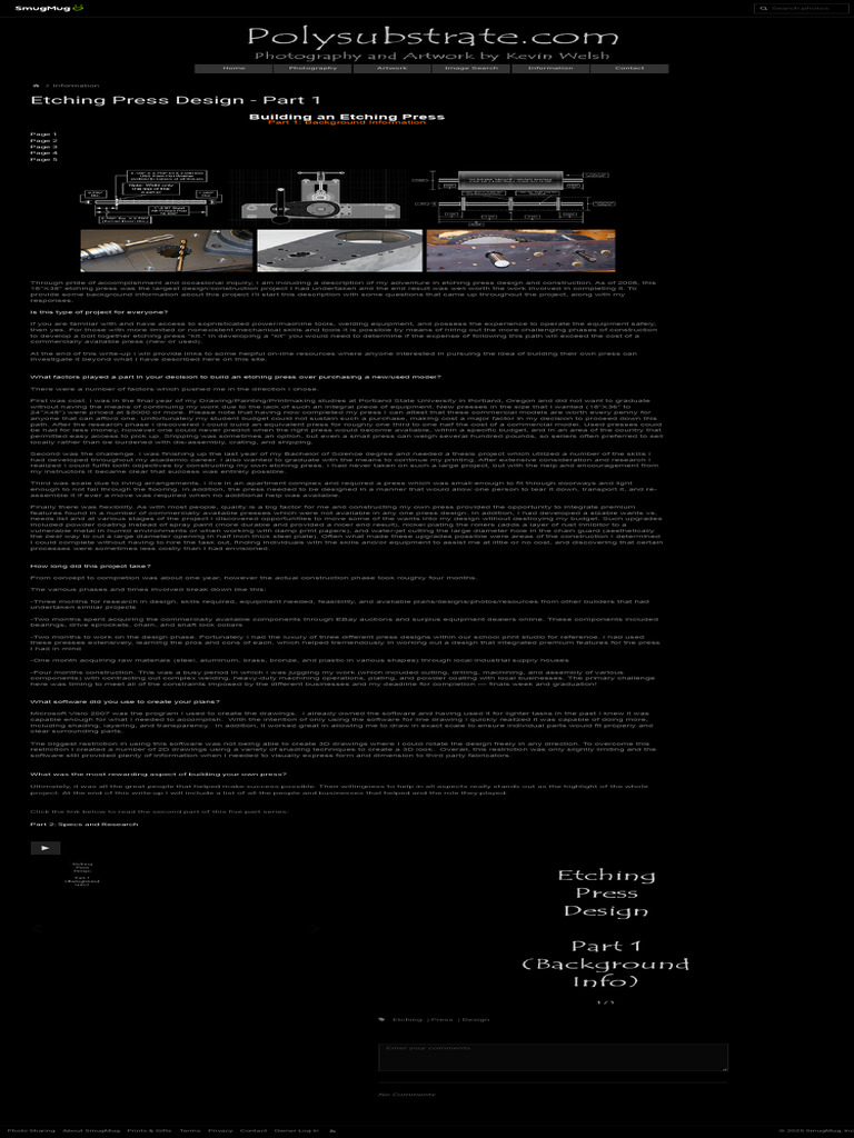 Etching Press Design Overview | PDF | Etching