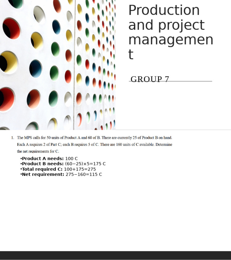 Production and Project Management Presentation | PDF