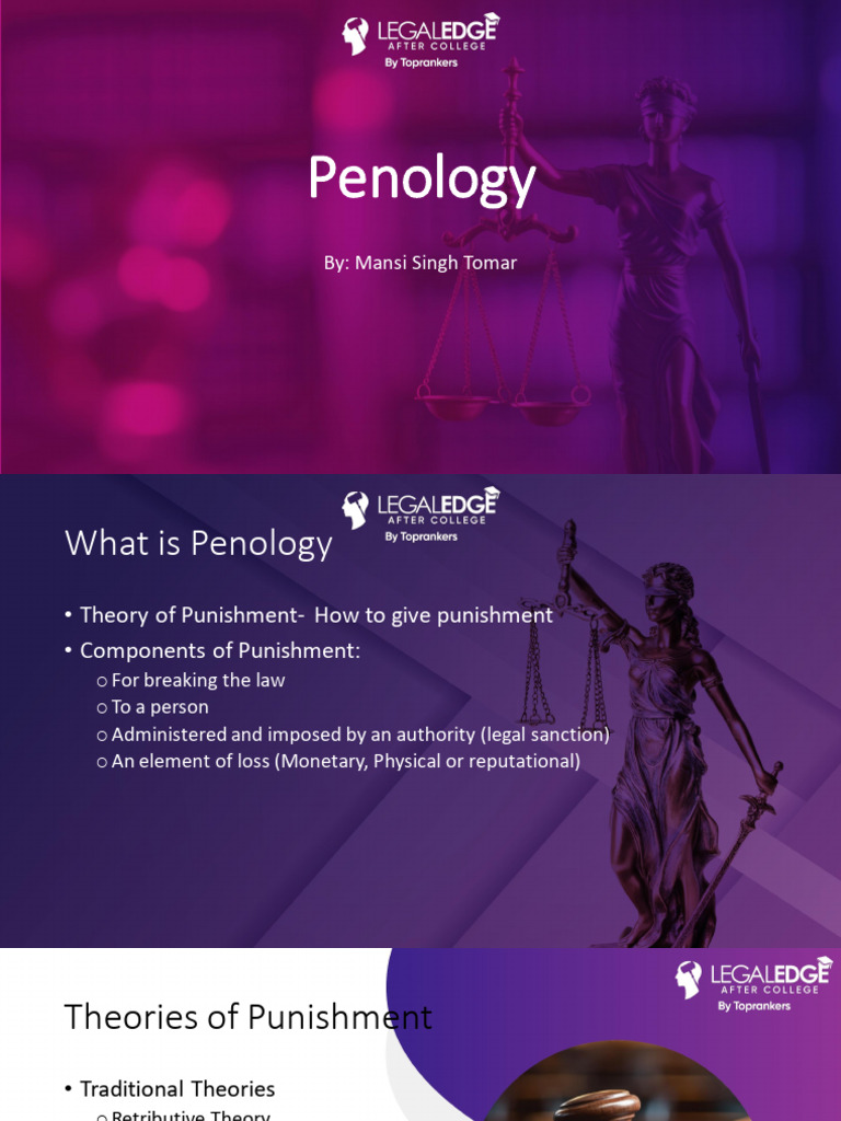 Penology 027c9fafc3eab | PDF | Punishments | Rehabilitation (Penology)