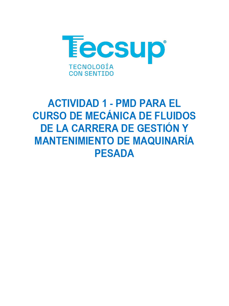 Actividad PMD | PDF | Bomba | Hidráulica