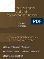 Corporate Scandals and Macro Economic Impact