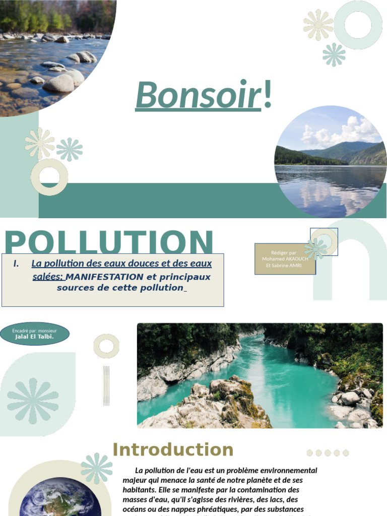 Pollution de l'eau : causes et solutions | PDF | Pollution de l'eau ...