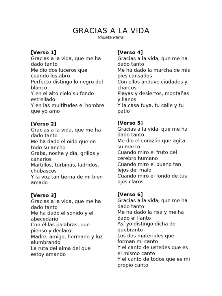 Letra Completa de 