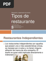 Tipos de Restaurantes