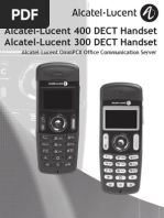 Alcatel-Lucent 300 400 Dect Manual Omnipcx Office